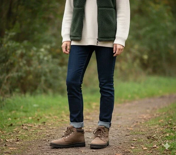 BareTraps Womens Size 6 Brown Suede Leather Ankle Hiking Boots Work Bear Paw - Picture 1 of 16